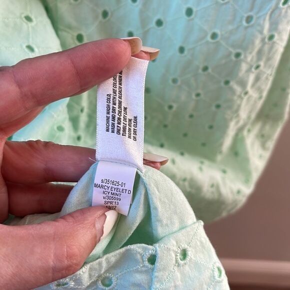 GAP‎ Eyelet Mint Green Dress. Size 6 - Picture 8 of 8